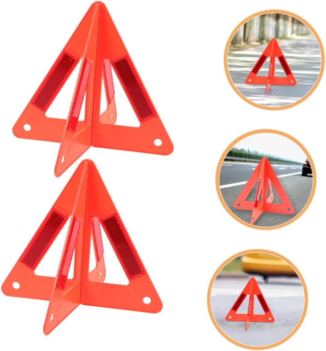 5pcs Reflective Road Warning Triangles for Vehicle Emergency Safety