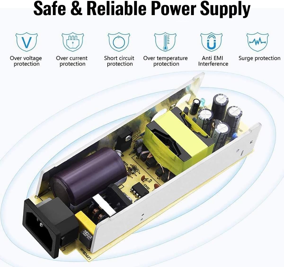 110V AC to DC 12V Converter, 10A/120W Power Adapter with Car Cigarette Lighter Plug for 12V Electric Cooler, Car Fridge, Wheel & Tire Air Compressors & Inflators, Car Vacuum Cleaners