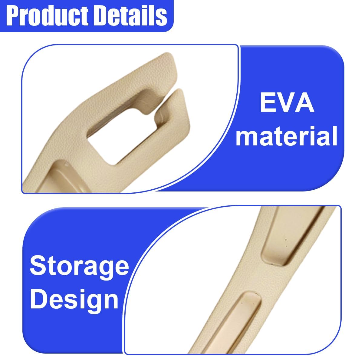 2PCS Car Seat Gap Filler Organizer, Car Center Console Side Plug with Storage Slot Prevent Falling, Multifunctional Vehicle Interior Phone Holder Accessories for Cars, Trucks, SUVs (Beige)