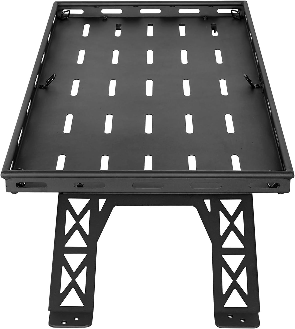 Hooke Road Rear Trunk Cargo Rack Basket Tray for 2007-2026 Jeep Wrangler JK JL 4-Door Hardtops, Sturdy Steel Shelf for Camping Trip Gear