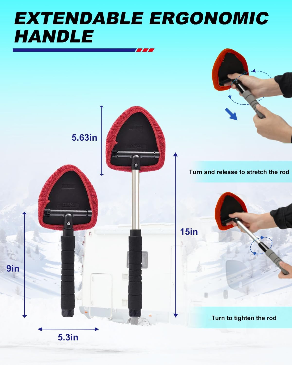 Windshield Cleaner Tool, Car Inside Windshield Cleaner Tool