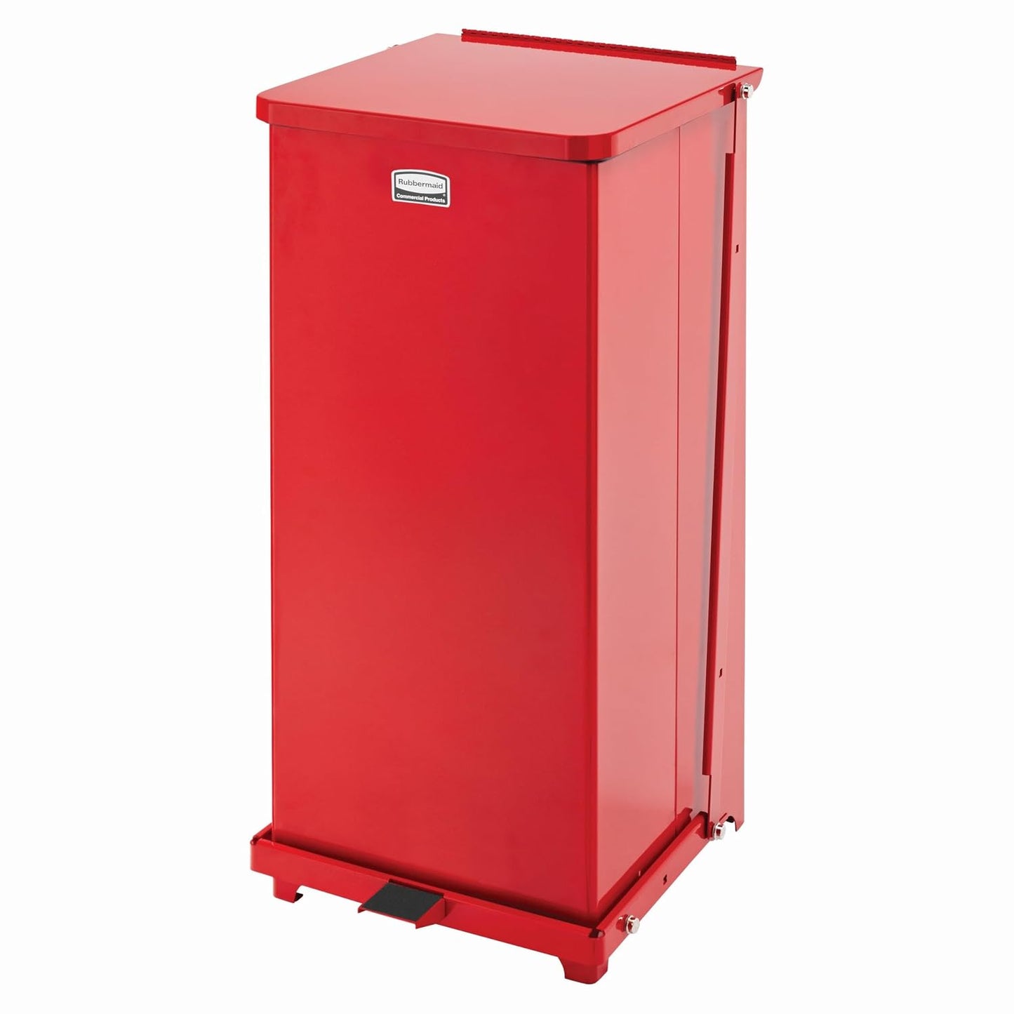 Rubbermaid Commercial Products Defenders Biohazard Steel Trash Can, Step-On, 6.5 GAL, Stainless Steel, Hospital/Doctor's Office/Healthcare Facilities