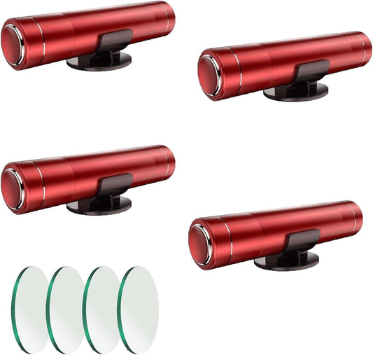 HHXS Window Breaker Seatbelt Cutter,2026 Upgraded Safety Hammer Glass Breaker Under Water,2 in 1 Emergency Escape Tool with Tempered Glass Sample for New Car Home Use Auto Rescue Tool (4 Pcs, Red)