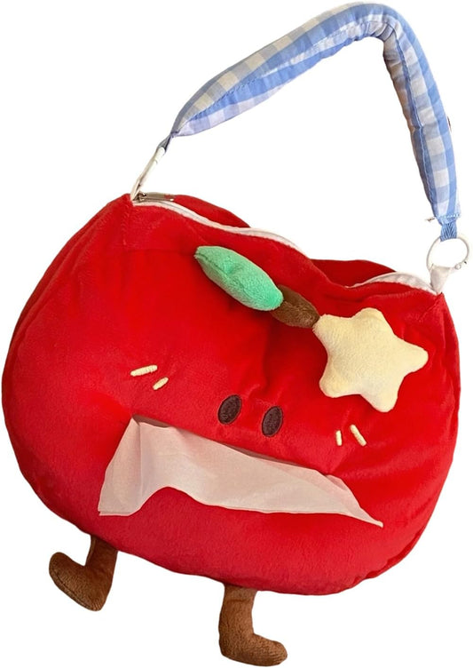 Creative Fruit Shaped Fabric Tissue Box Holder Hanging Hook Space Saving Storage Case for Car and Office Multi Purpose Holder