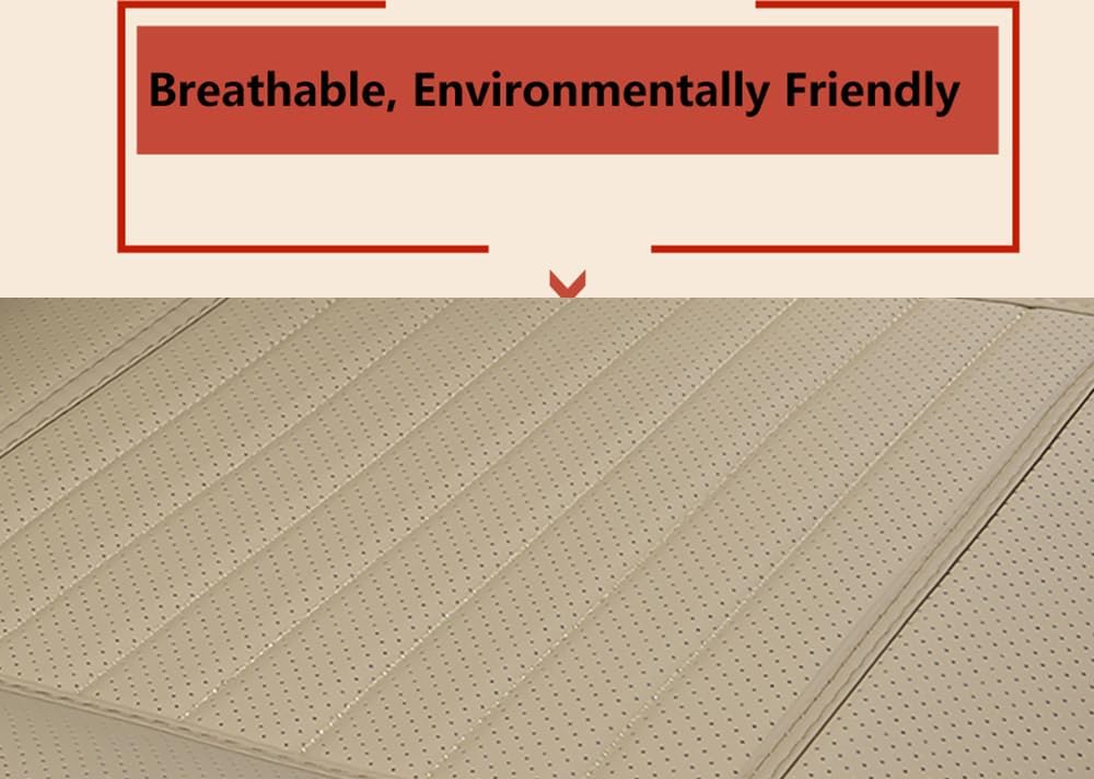Car Seat Protector Single Seat Cover Without Backrest PU Leather Front Car Seat Cushion Cover Car Seat Cover,1pcs (Beige-B)
