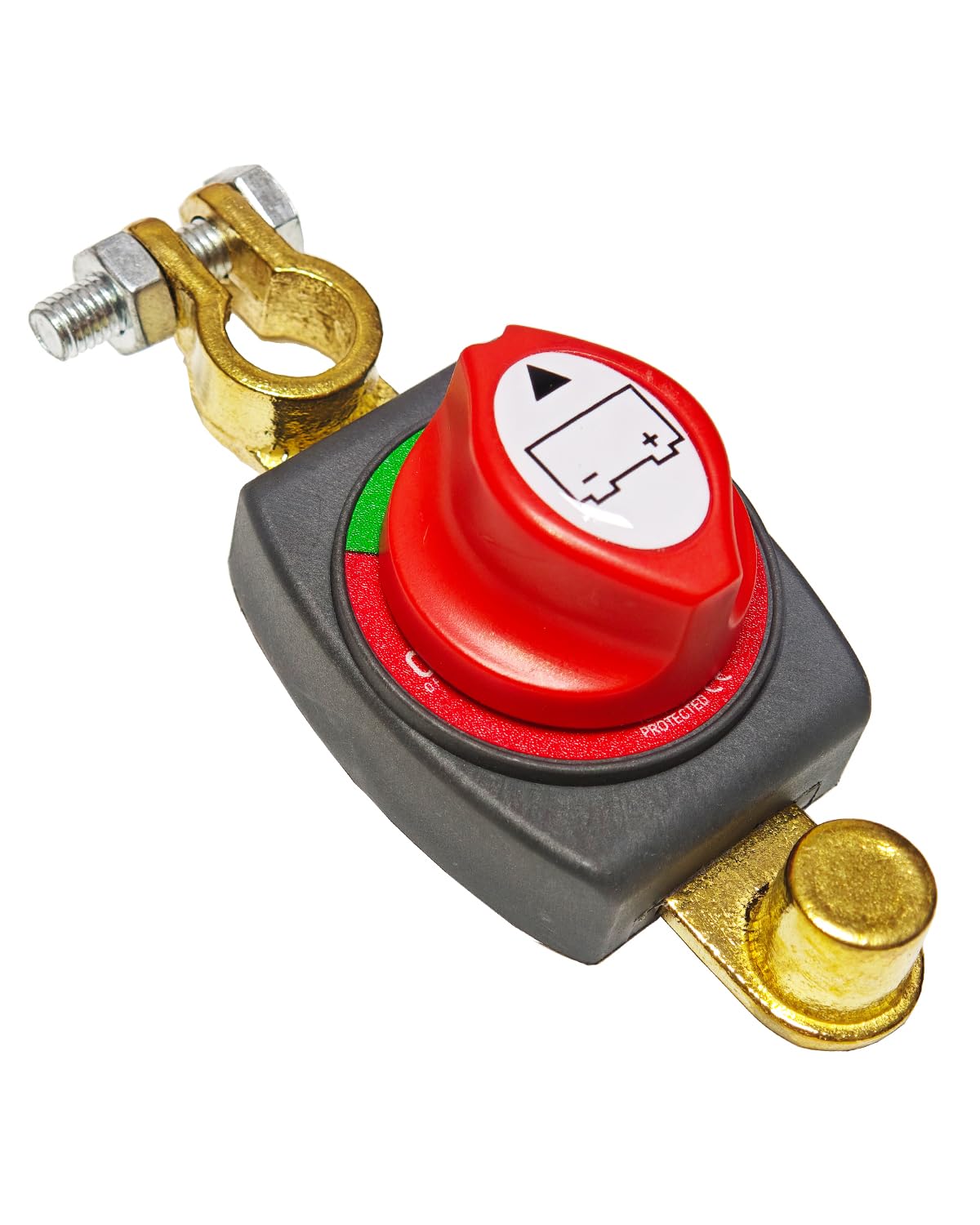 Negative Battery Quick Disconnect, 12V-48V Heavy Duty Top Post Terminal Switch 300A High Current On-Off Kill Switch Power Cut Master Isolator for Car Vehicle RV ATV Boat Marine Trailer