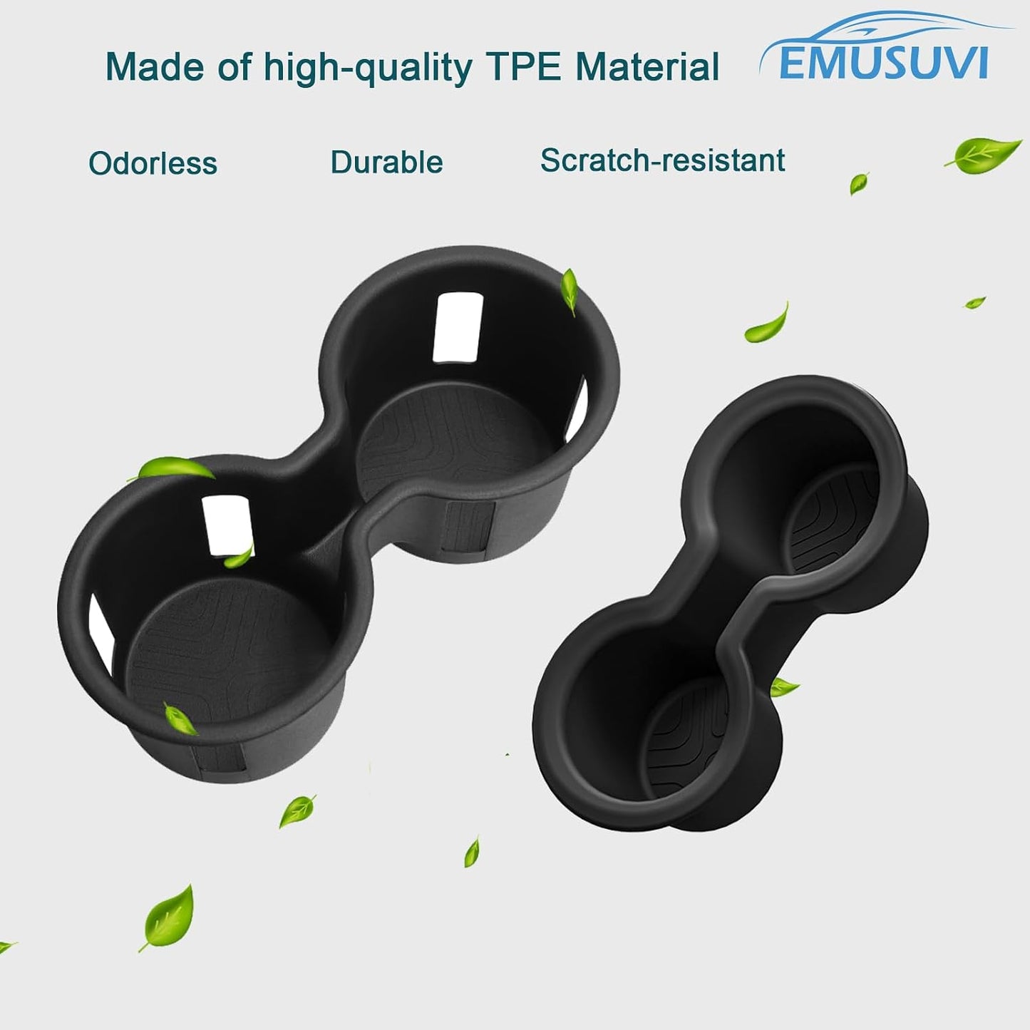 Center Console Cup Holder Inserts for Honda Pilot 2023-2026 Interior Accessories Front & Rear Car Drink Holder Organizer Protector(2PCS)