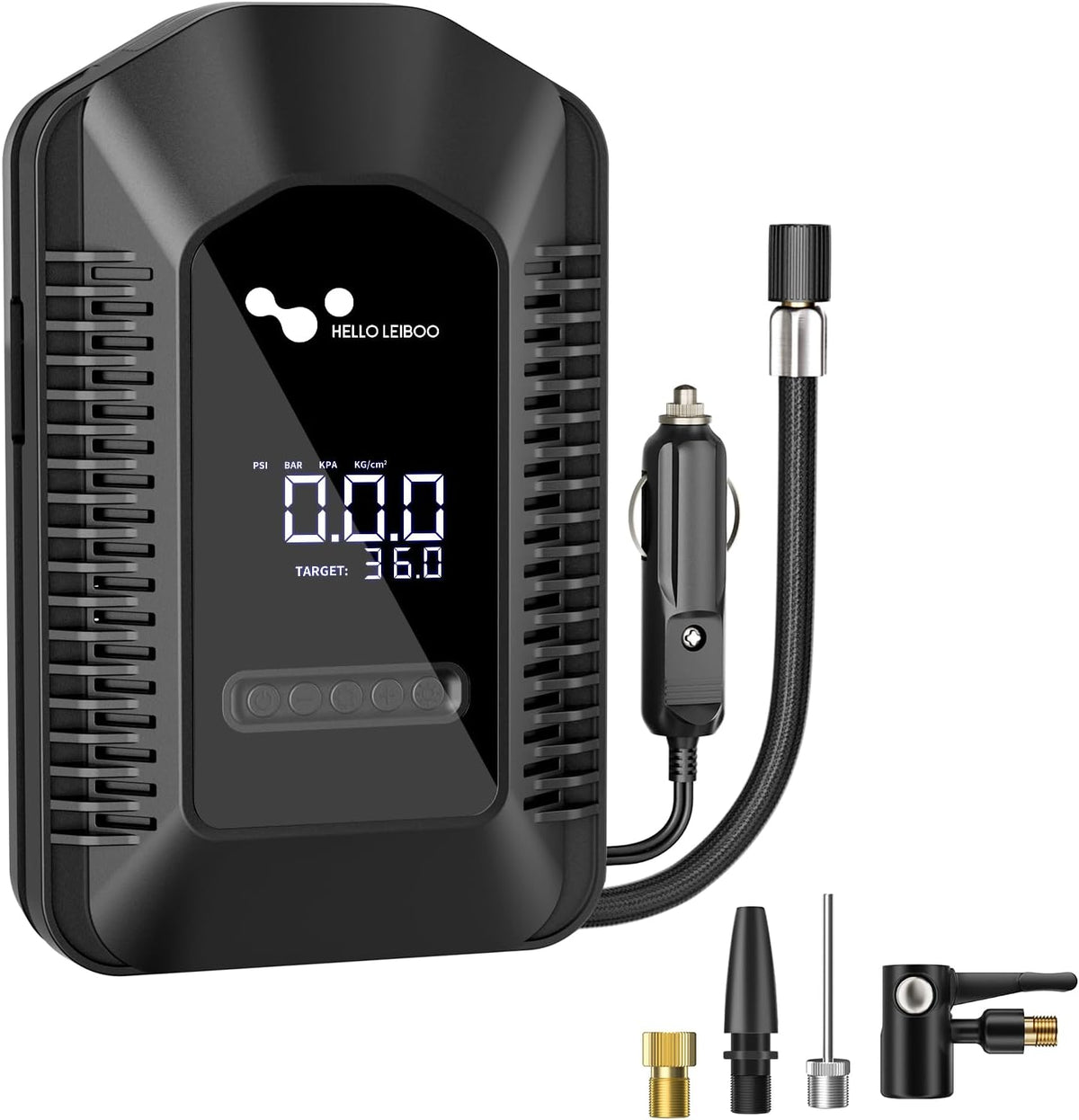 helloleiboo Tire Inflator Portable Air Compressor, 12V 150PSI