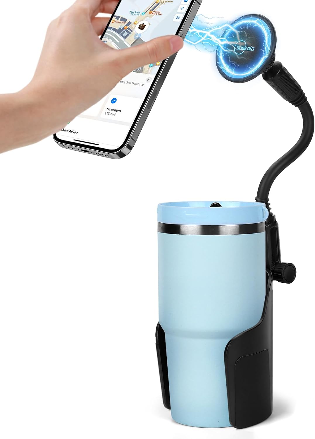 Cup Holder Phone Holder for Car, Car Phone Mount for Magsafe