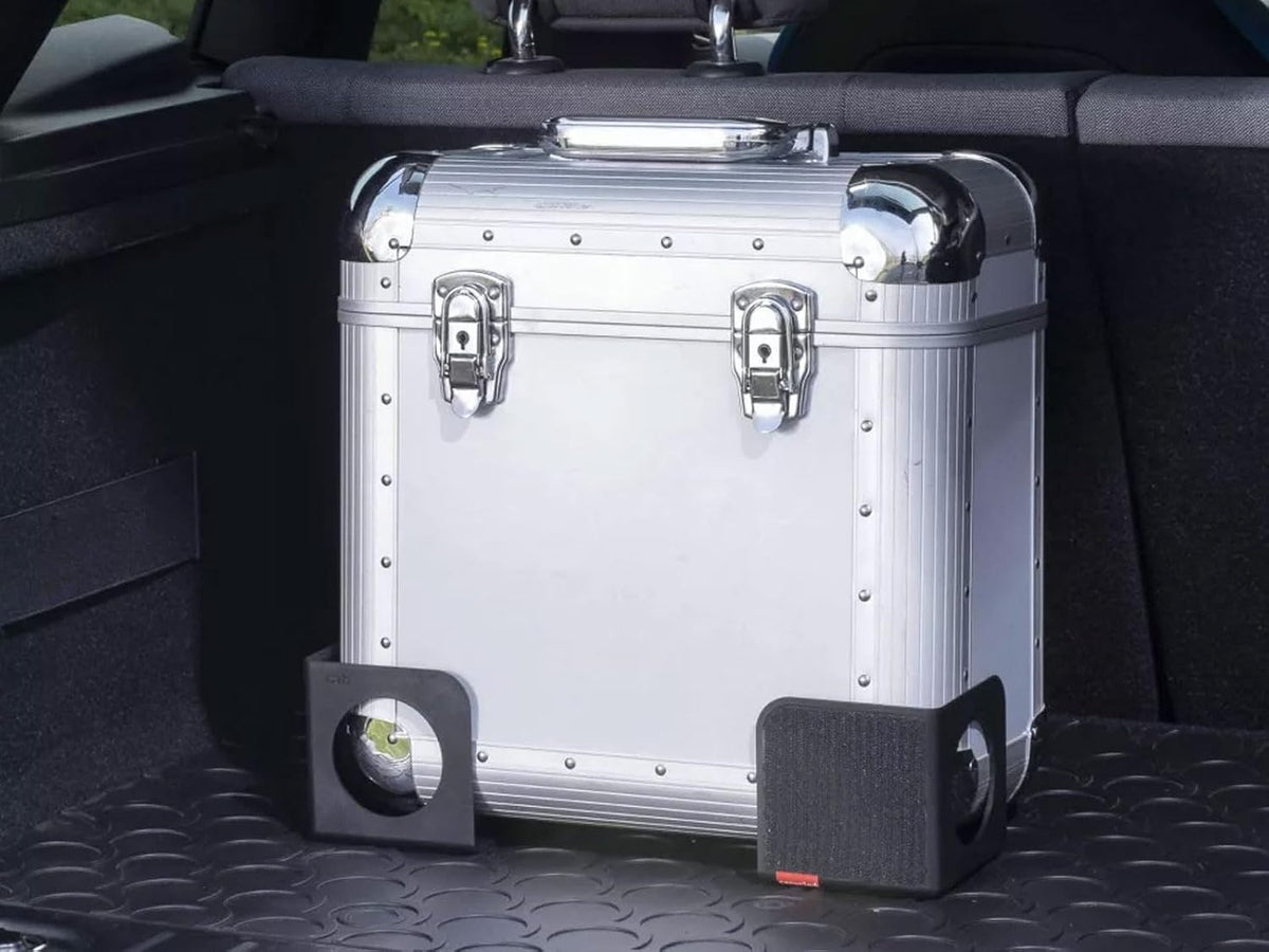 rati Nook Trunk Organizer Blocks for Cars and SUVs, Adjustable Cargo Dividers with Dual Grip Pads, Works on Carpeted and Plastic Trunks, Set of 2 Modular Stabilizers