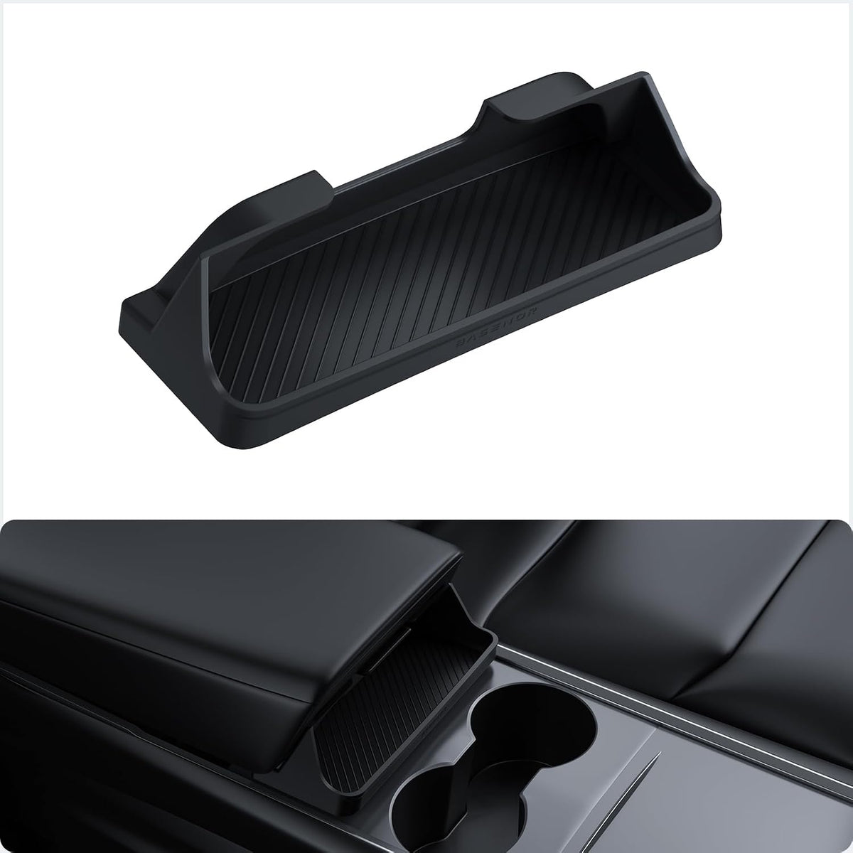 BASENOR Center Console Sunglasses Holder for Tesla Model Y Model 3