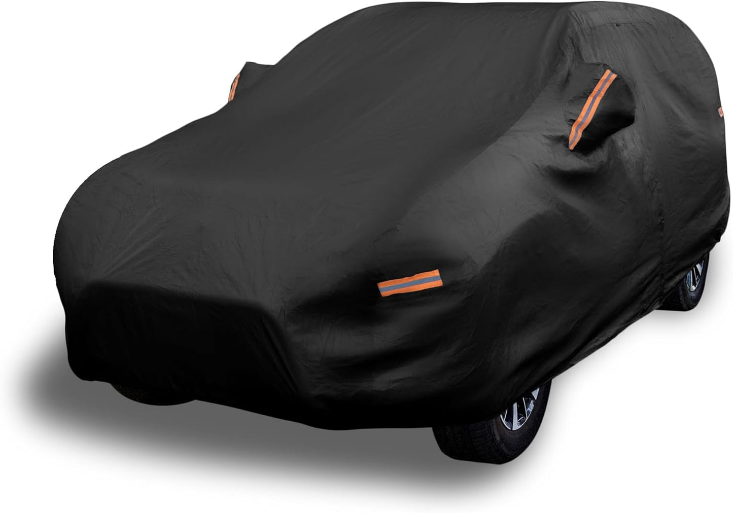 EzyShade Multi-Layer SUV Car Cover Waterproof All Weather - See Vehicle Size-Chart - Outdoor Full Exterior Covers for Automobiles - Heavy Duty Tarp Jeep Rav4 Equinox Trax CRV. Size S3 (See SizeChart)