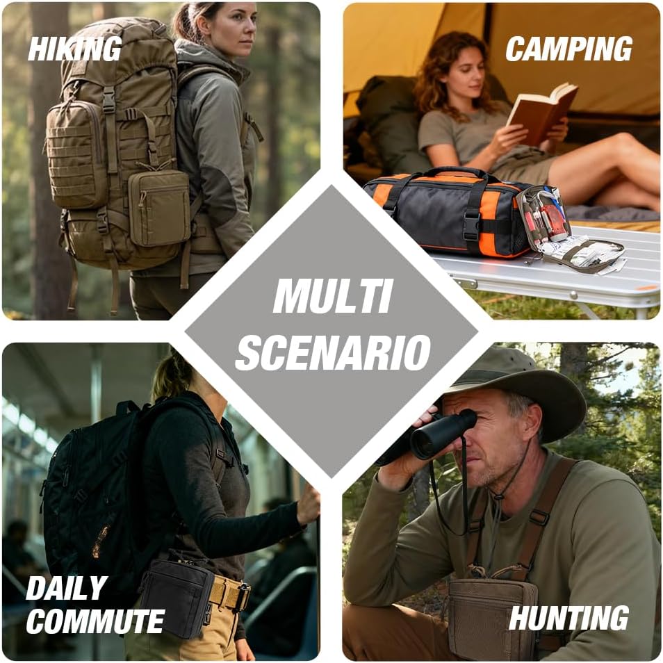 TSPRO MOLLE Tactical Admin Pouch, Utility Pouch Belt Organizer for EDC