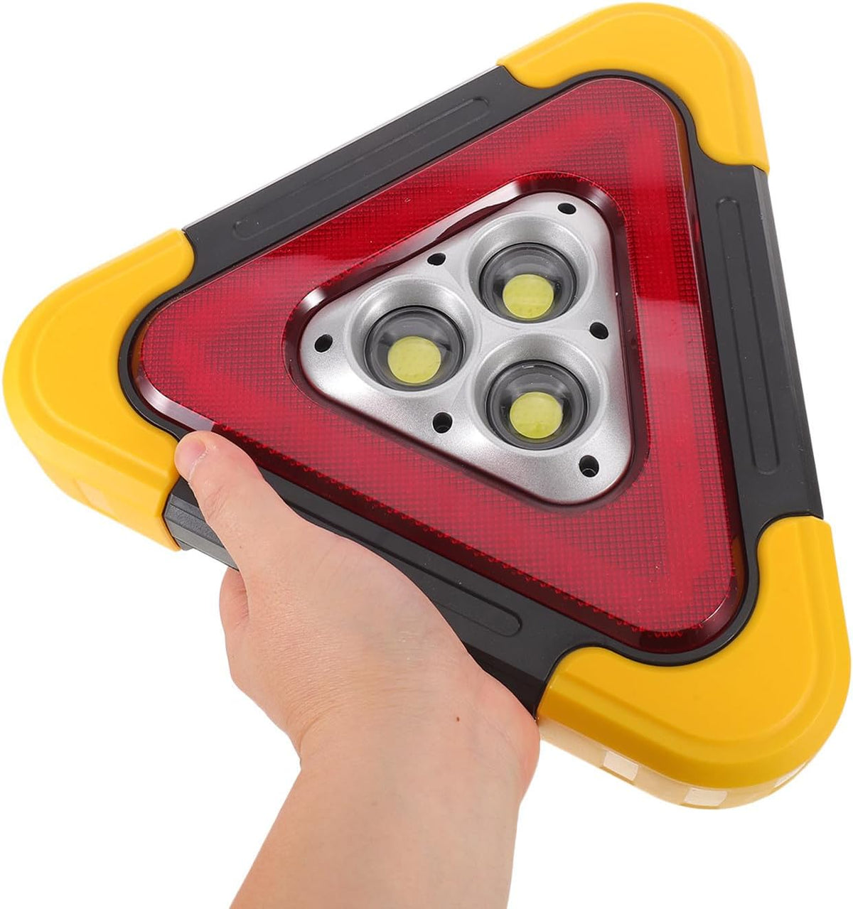 Homoyoyo Portable Vehicle Emergency Light Warning Triangle with Metal Legs