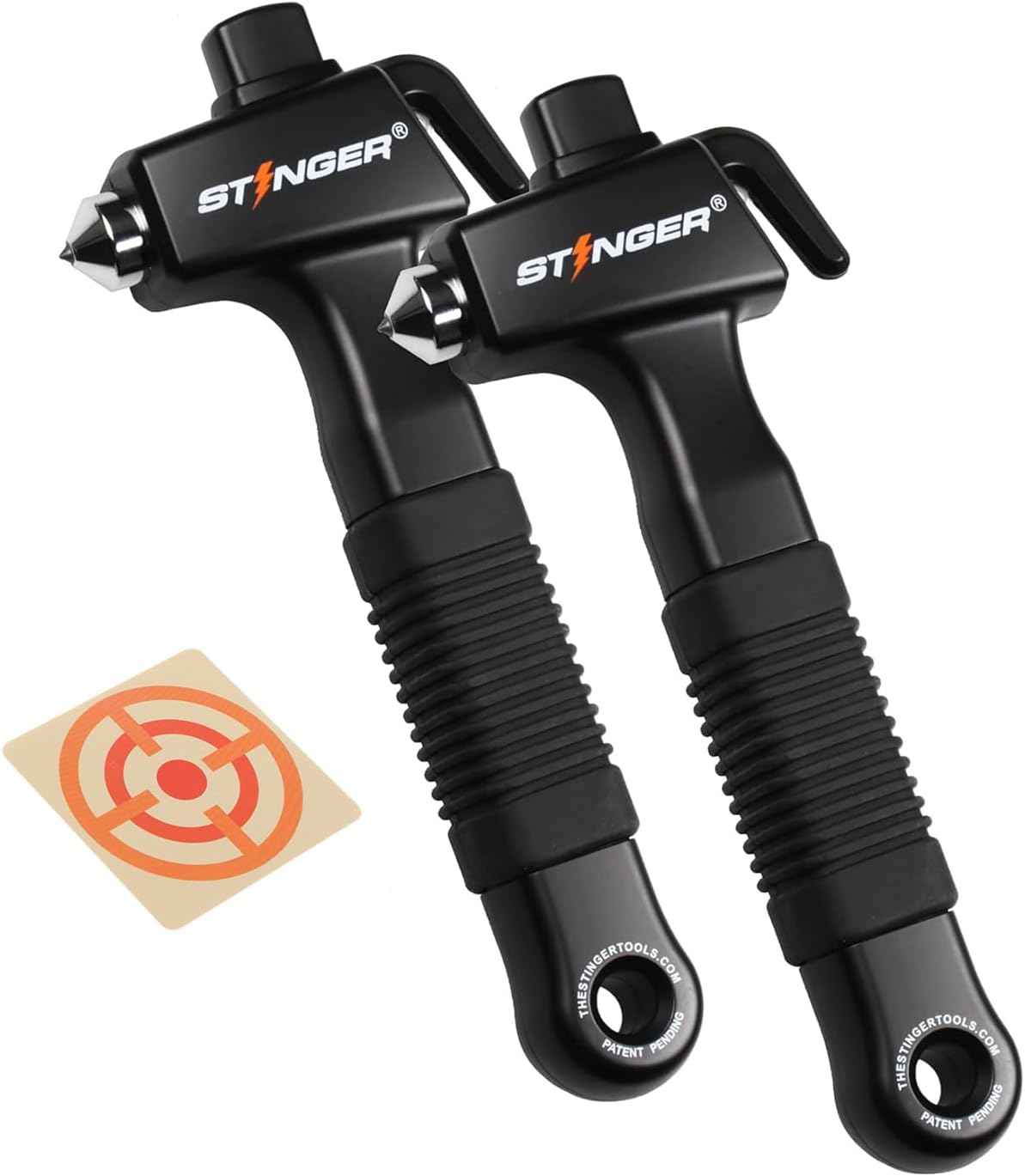 Stinger Super Duty Car Emergency Escape Tool, Hardened Carbon Steel Vehicle Safety Hammer, Spring Loaded Window Breaker, Razor Sharp Seat Belt Cutter, Auto Accident Life-Saving Rescue Tool (Orange)