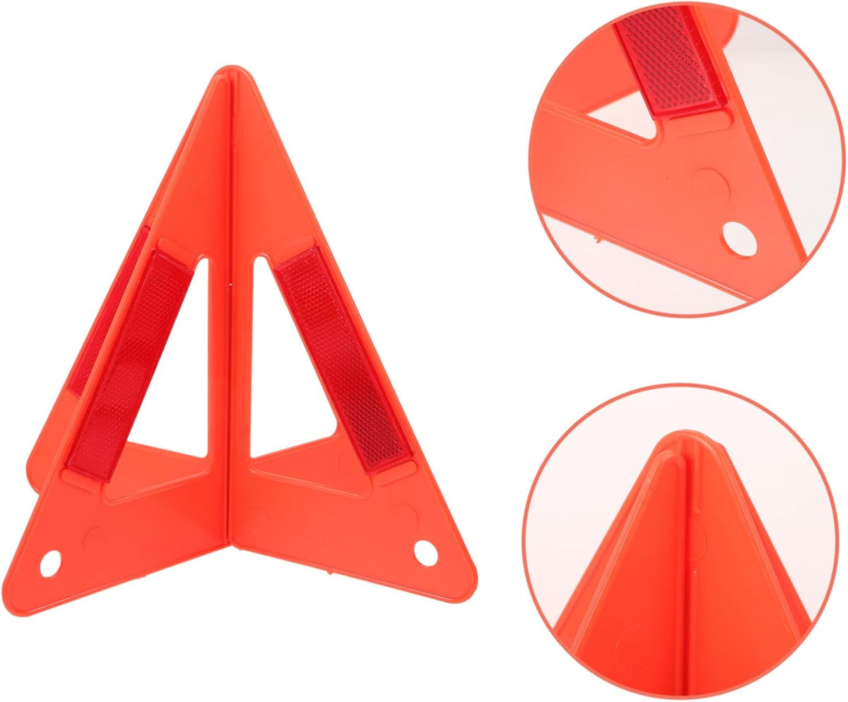 Vaguelly Triangle Frame Reflector Plastic Warning Triangles for Road Safety