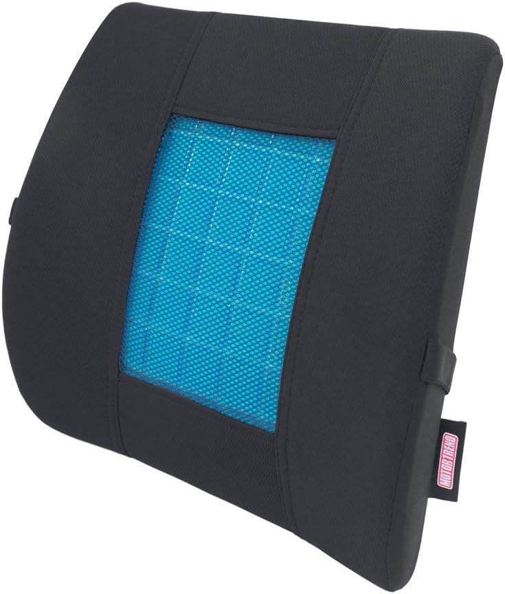 Motor Trend Cooling Car Seat Cushion with Memory Foam, Made with Orthopedic Gel for Maximum Coccyx Comfort & Back Pain Relief, Ideal Office Chair Cushion
