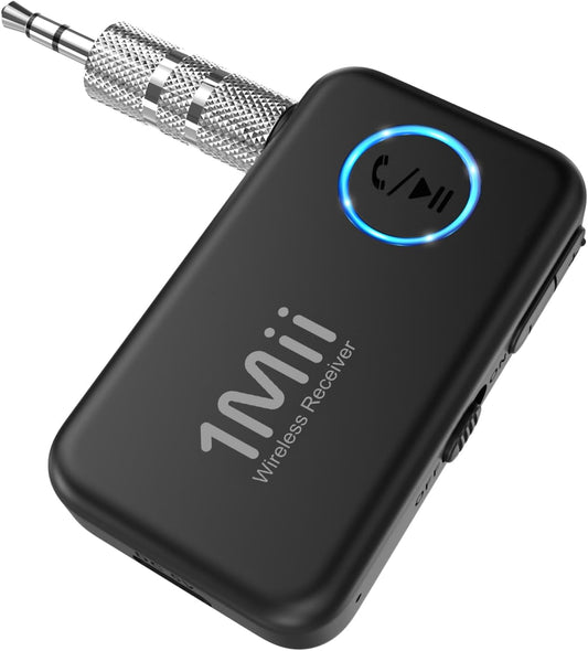 1Mii Bluetooth 6.0 Receiver for Car, AUX Bluetooth Car Adapter