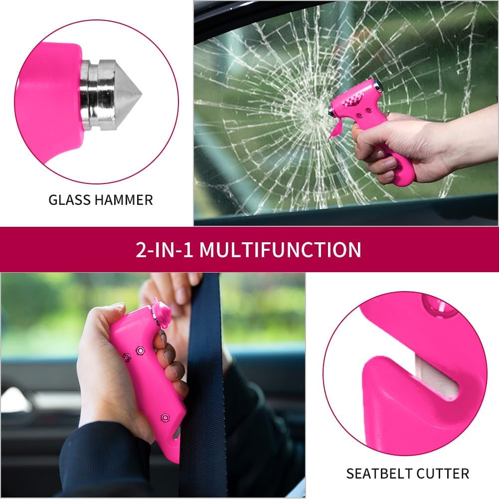 MOTORBUDDY Car Window Breaker Seatbelt Cutter and Emergency Glass Breaker