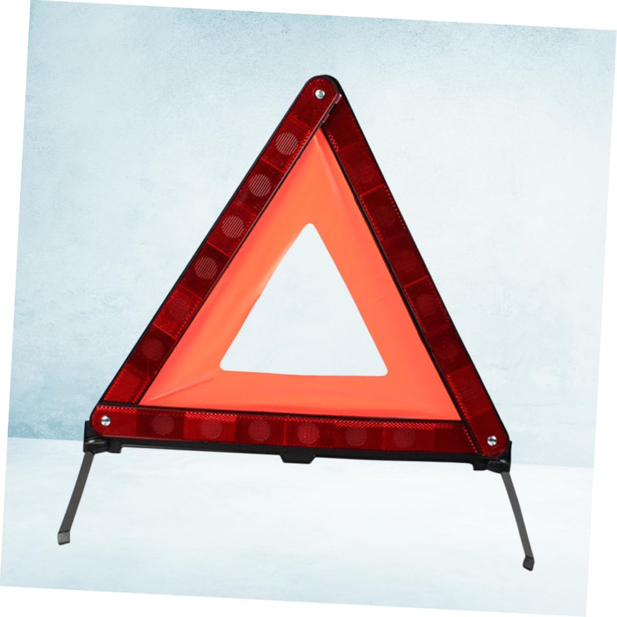 Zerodeko 1pc Warning Triangle Kit Reflective Roadside Warning Sign for Car Safety Portable and Easy Setup for Roadside Emergencies Red
