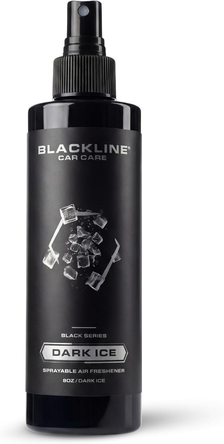 Blackline Car Care - Dark Ice Car Air Freshener Spray, Premium Odor Eliminator for Cars, Trucks, RVs, SUV, or Home Use - 8 fl OZ - Air Freshener - Dark Ice Spray