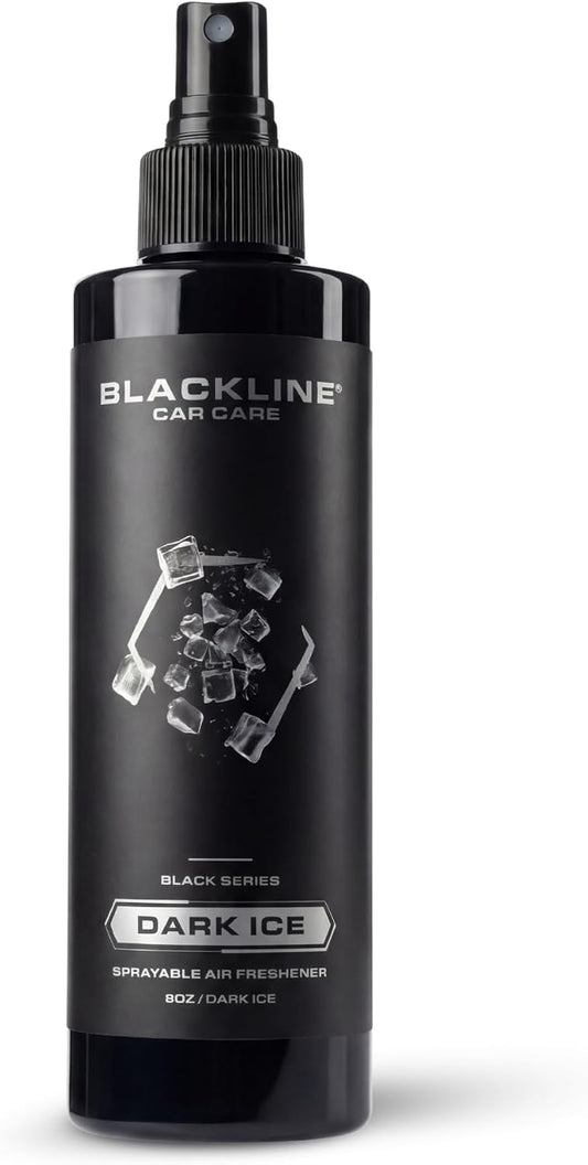 Blackline Car Care - Dark Ice Car Air Freshener Spray, Premium Odor Eliminator for Cars, Trucks, RVs, SUV, or Home Use - 8 fl OZ - Air Freshener - Dark Ice Spray