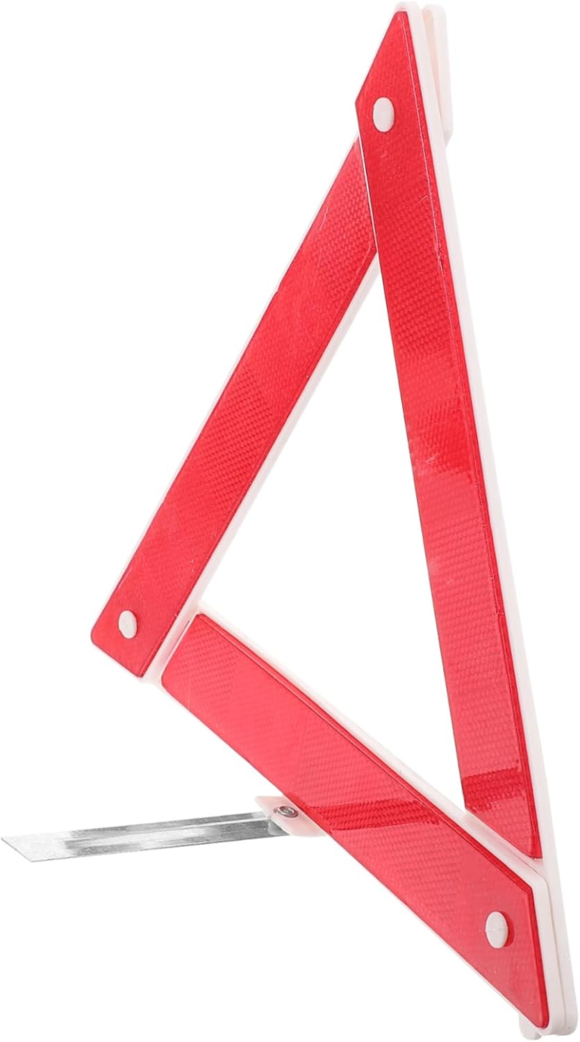 Gatuida 5pcs Safety Sign Reflective Triangle Road Warning Triangle Emergency Car Reflector Driveway Reflectors Dot Approved