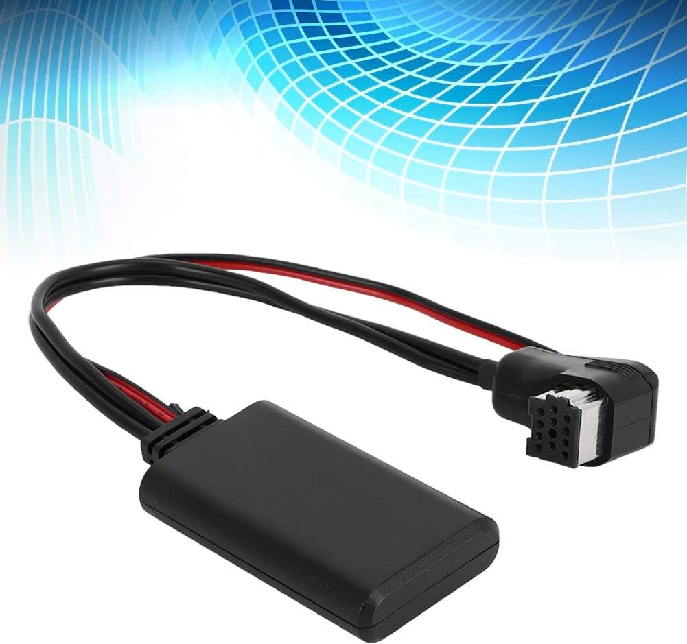 Car Bluetooth Adapter, Black ABS Bluetooth AUX Adapter Car Audio Stereo Module Stereo Jack Adapter Replacement Bluetooth Adapter Fit for Pioneer IP-BUS Input