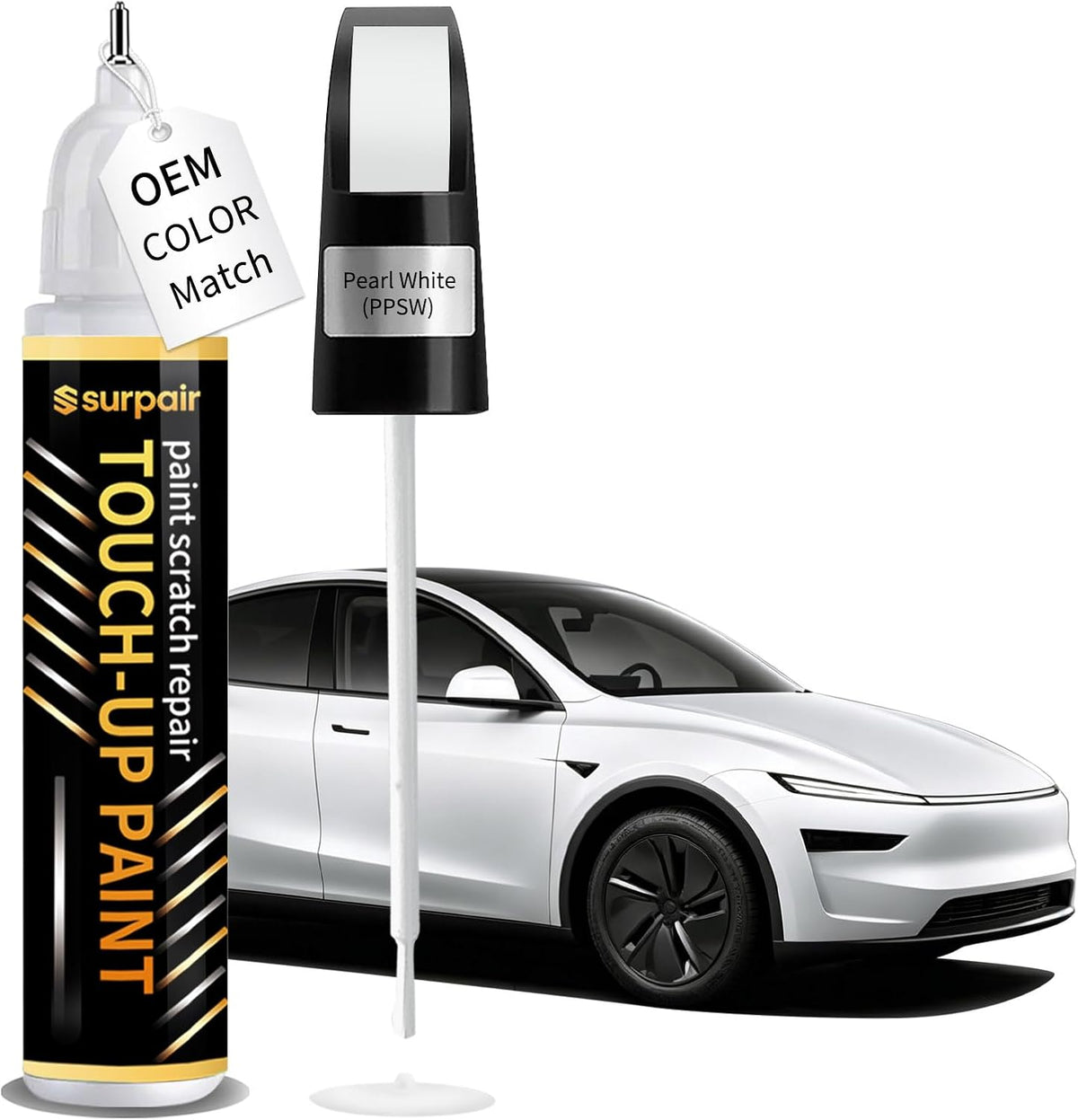 Pearl White PPSW Touch up Paint for Tesla Car Scratch Remover Pen