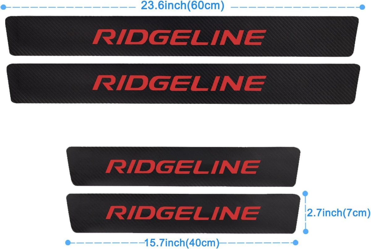 Car Door Sill Guard Protector Compatible with Honda Ridgeline Accessories, Door Sill Scuff Plate Sticker
