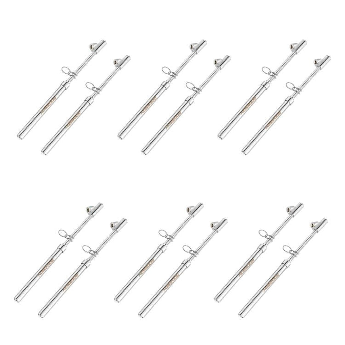 GODESON Dual Head Tire Pressure Gauge,Heavy Duty Tire Pressure Gauge Range 10-150PSI; 1-10Bar,Dual Head Truck Air Pressure Gauge (Pack of 2)
