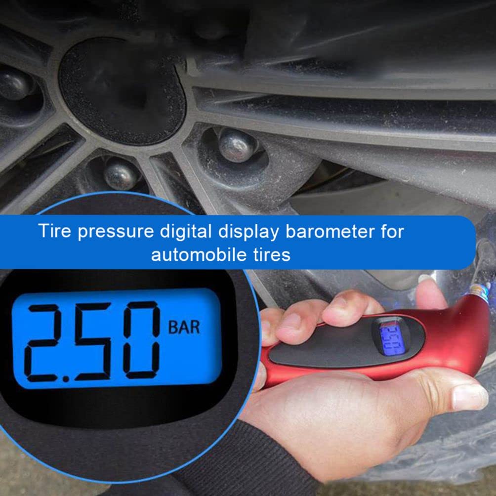 Digital Tire Pressure Gauge, Digital Tire Pressure Reader, Digital Tire Pressure, Digital Tire Pressure Gauge, Tire Diagnostic Tool Suitable for Automobile Tire Inspection Portable Tire Pressure Gauge