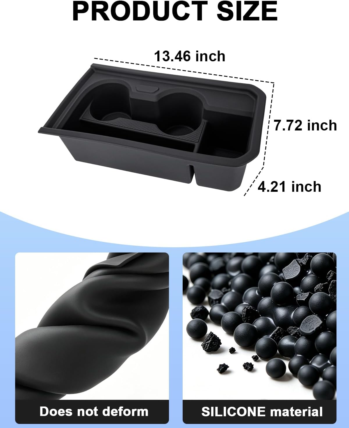 Cup Holder Inserts for Kia Seltos HEV 2027 Center Console Organizer