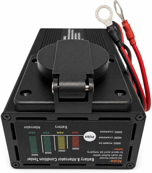 18 Amp Panel Mount 12V Battery Charger for Hydraulic Dump Trailer, Car, Marine. On Board Trickle Charger for 12 Volt Systems