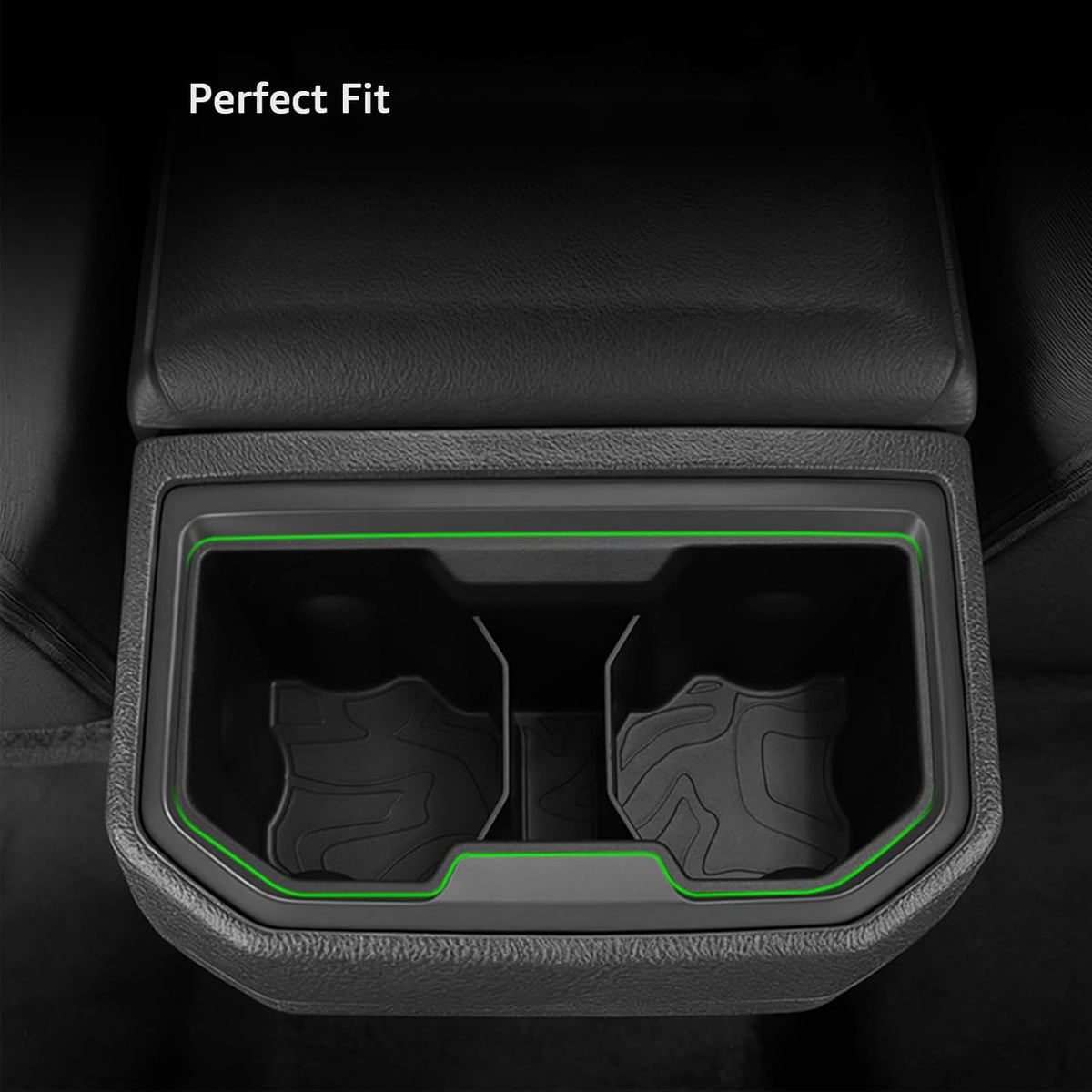 Center Console Cup Holder Inset for Toyota Tacoma Gen 4th 2026 2025 2024 Interior Accessories Front & Rear Car Drink Holder Organizer Protector(2PCS)