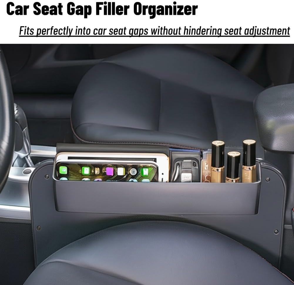 2 In 1 Steering Wheel Desk, Universal Steering Wheel Tray Table With Seat Gap Filler Organizer in Between Seat Organizer Car Food Tray For Laptop, Eating, Writing Work Road Trip