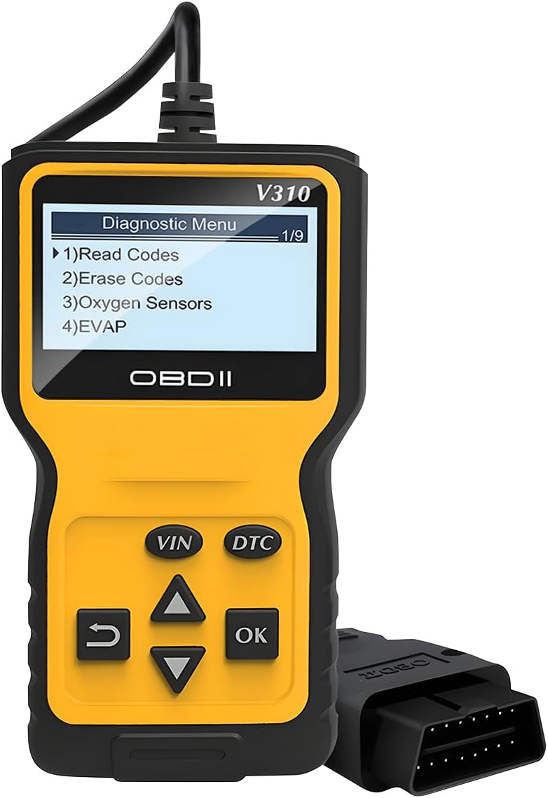 OBD2 Car Scanner Diagnostic Tool, Vehicle Engine Fault Code Reader CAN Diagnostic Scan Tool, Check Automotive Engine Light Emission Monitor Status, Universal for SUV RV Truck