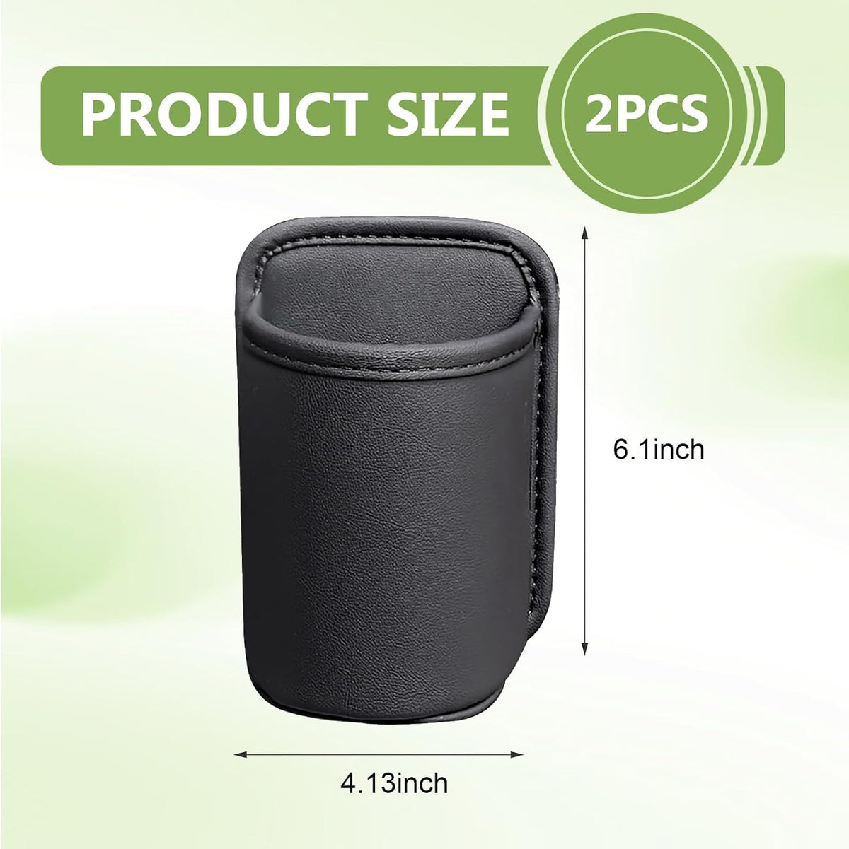 2 PCS Car Door Cup Holder, Clip On Storage Bag for Beverage Water Cup Mobile Phone, Multifunctional Waterproof Car Window Cups Holder, Universal Scratch-Resistant Backseat Storage Organizer