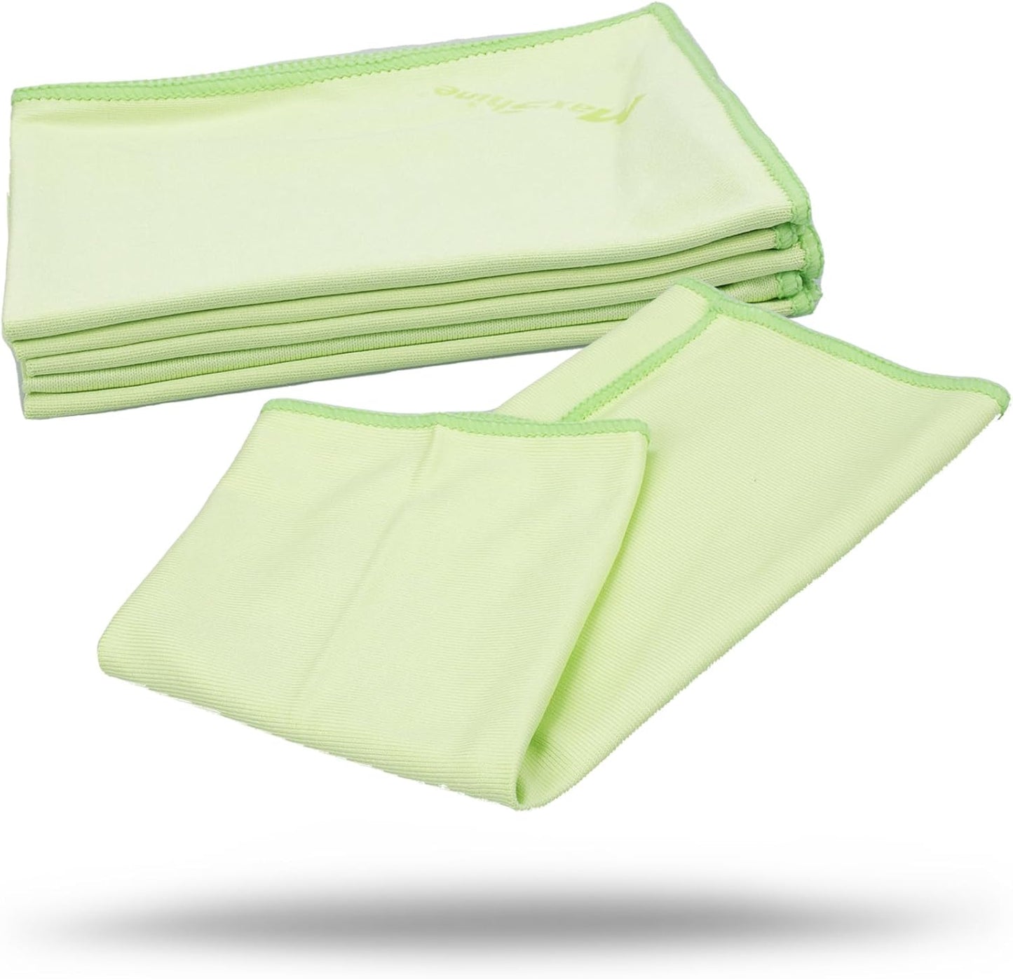 Maxshine 16” x 16” Universal Glass Cleaning Microfiber Towels, 5-Pack (300GSM) | Professional Streak-Free Towels | Lint-Free, High-Clarity Cloths for Car Windows, Mirrors & Glass Surfaces