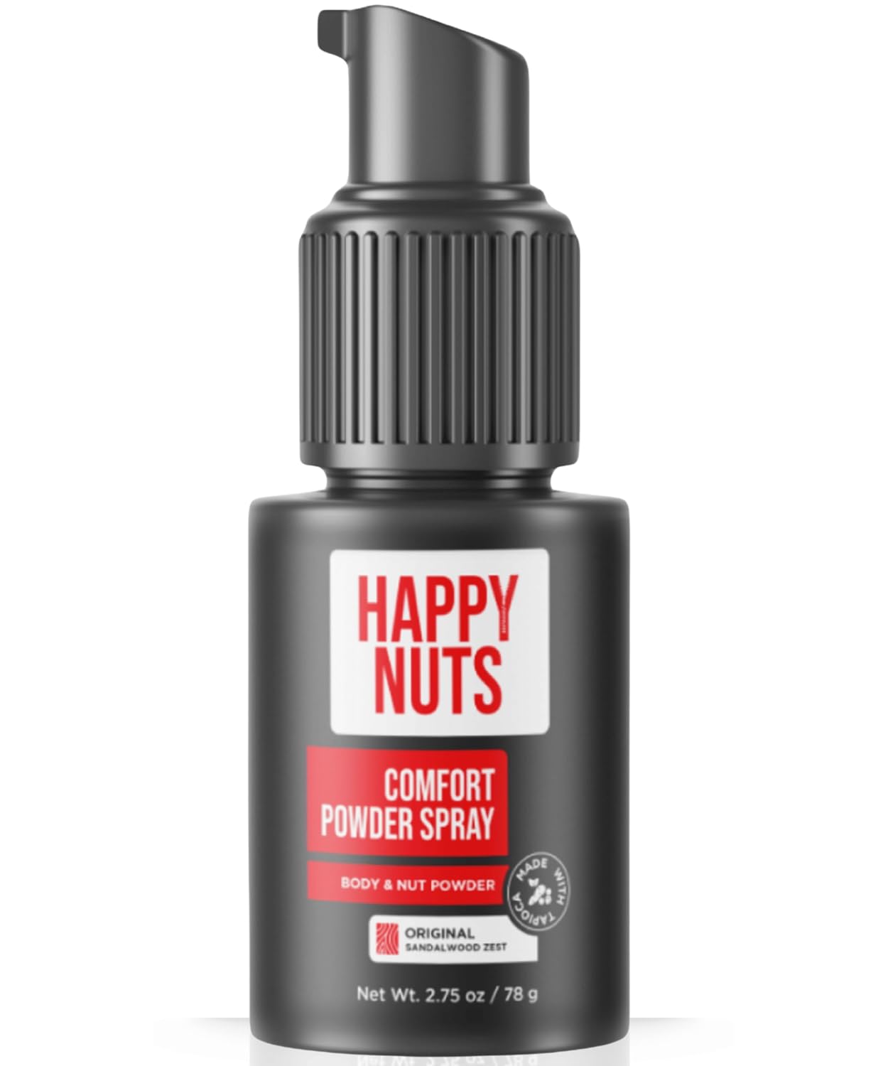 HAPPY NUTS Comfort Powder Spray: Anti Chafing & Mens Deodorant, Aluminum-Free, Sweat and Odor Control for Jock Itch, Groin and Men's Private Parts