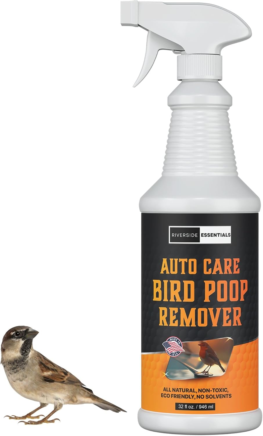 Bird Poop Remover for Cars (32oz) – Fast Acting Heavy Duty Spray for Bird Droppings, Safe on Paint, Glass & Clear Coat, Made in USA