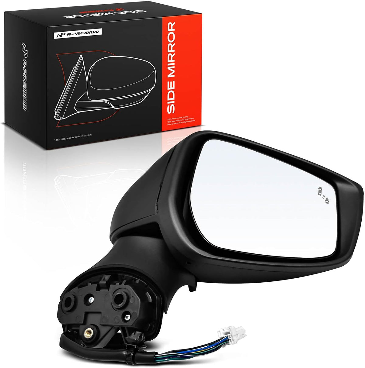 A-Premium Passenger Side Power Door Mirror Compatible with Nissan