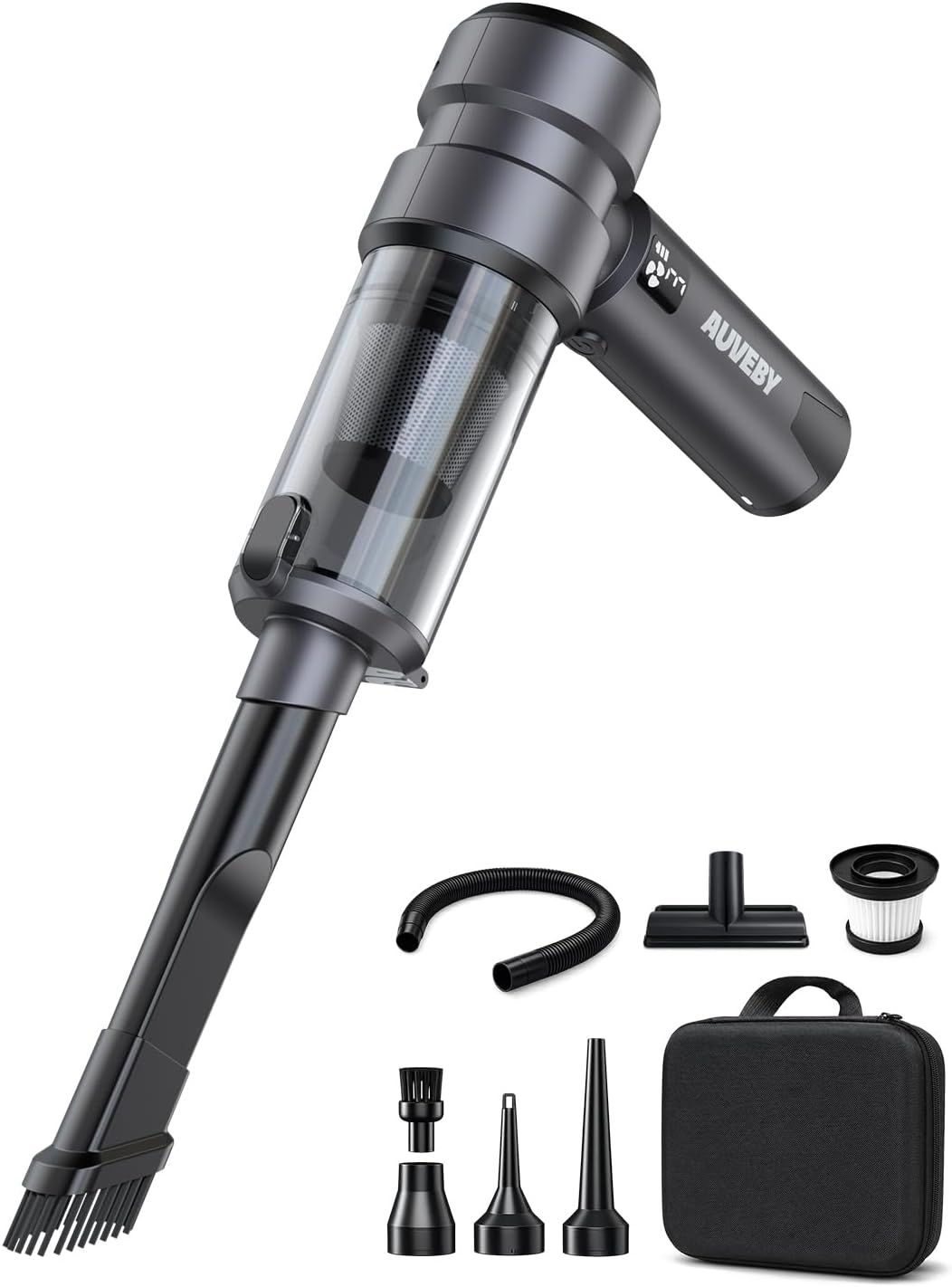 AUVEBY Car-Vacuum Portable Cordless High Power Easy Empty Mini Hand Vacuum