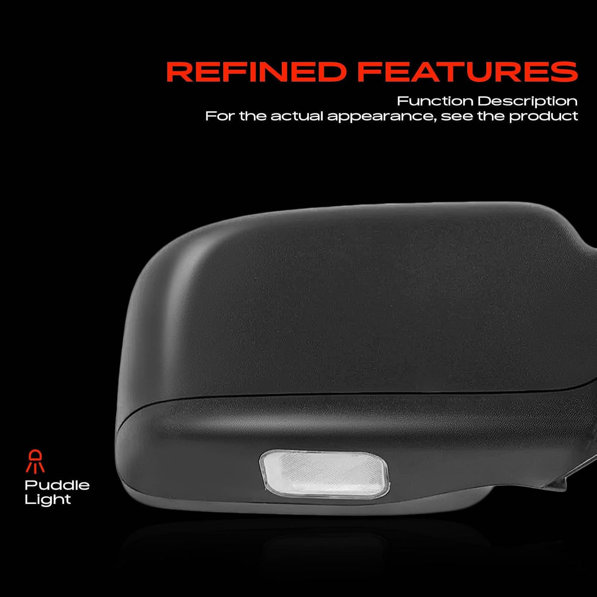 A-Premium Passenger Side Power Door Mirror Compatible with Ford, Mercury