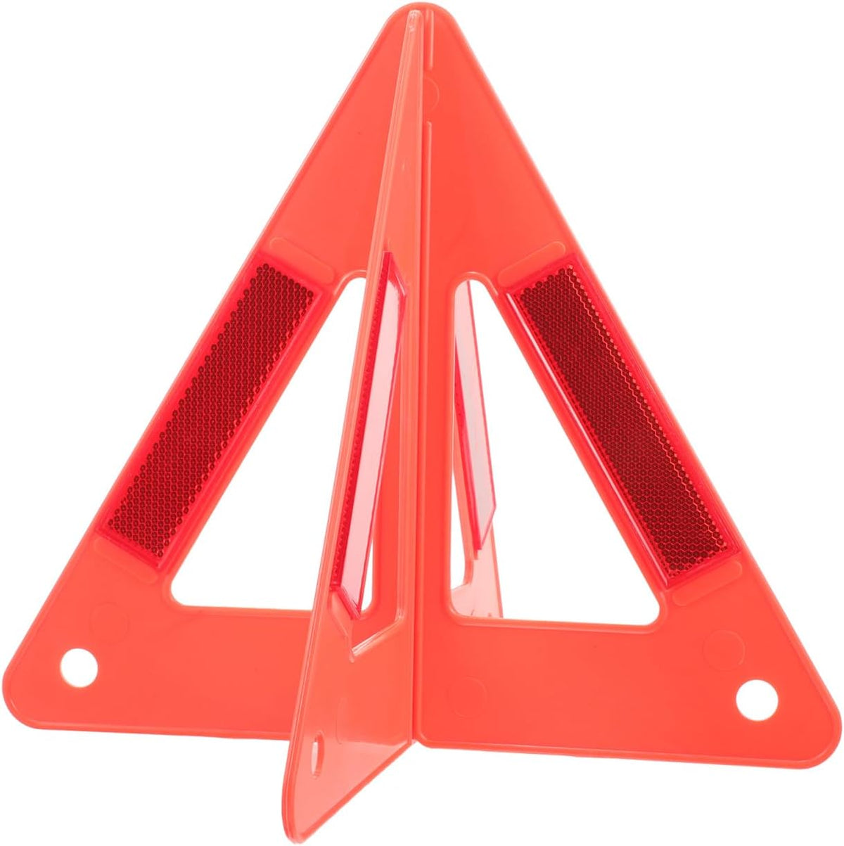 Amosfun Safety Triangle Reflective Road Safety Kit Road Warning Sign for Car Roadside Assistance Construction Work Trucks Trailers Tractors Portable Emergency Sign