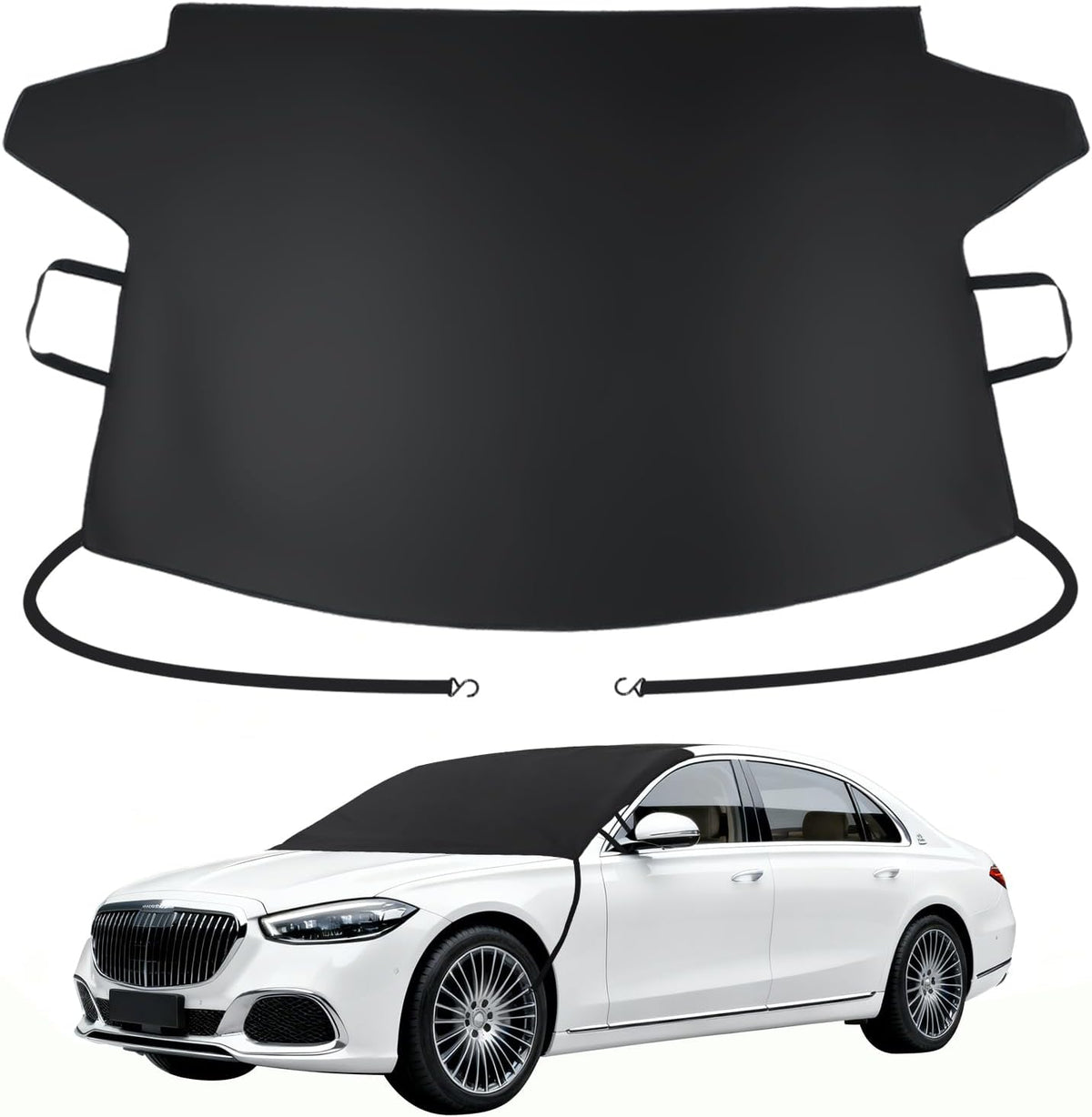 Subody Cldkz Windshield Cover for ice and Snow | 600D Three-Layer Composite Waterproof,Sunshade,Dustproof Fabric |Windshield Snow Cover for car, SUV, Truck|Winter car Accessories|car Windshield Cover
