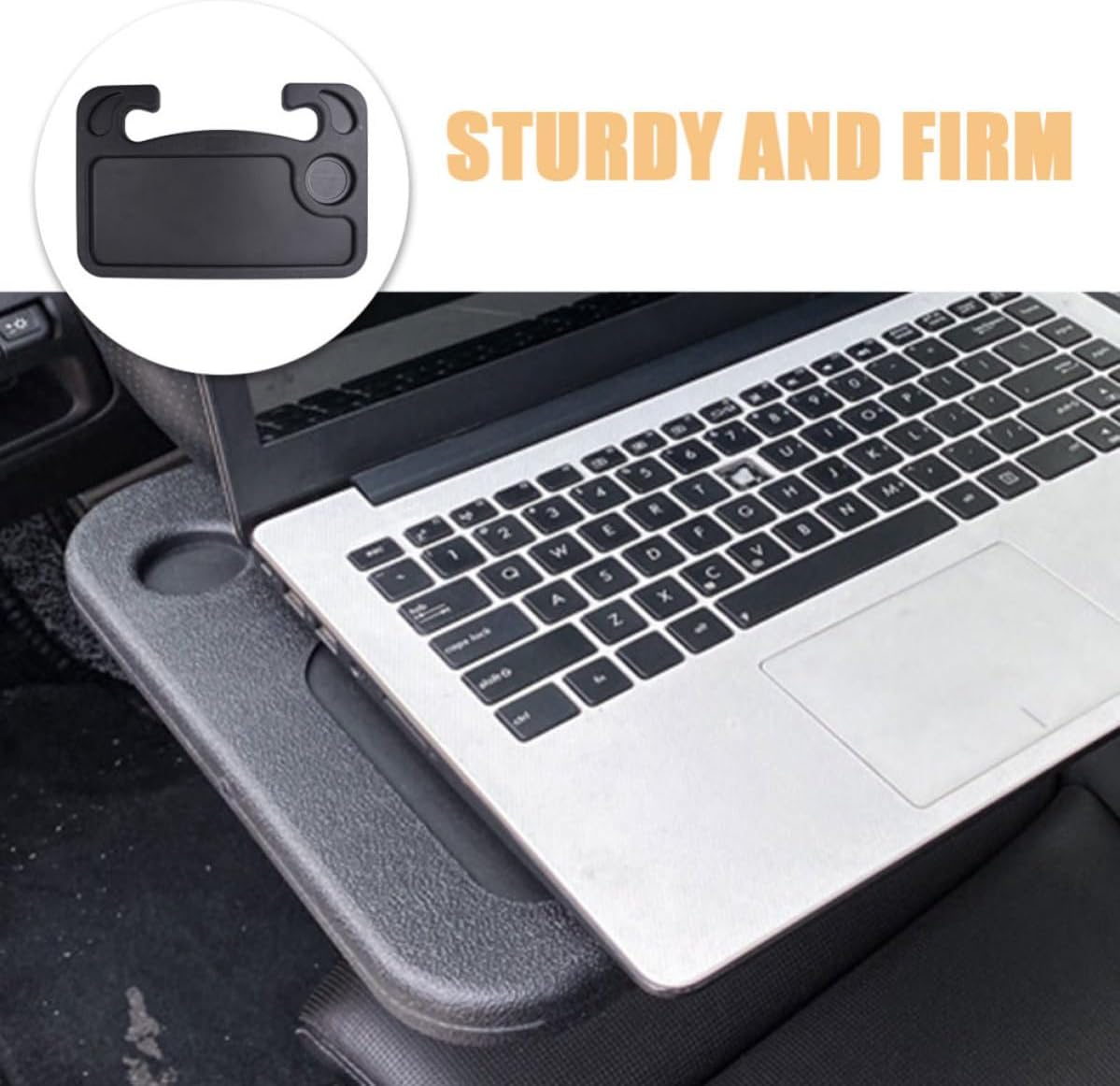 Portable Car Steering Wheel Tray Table for Laptop and Meals