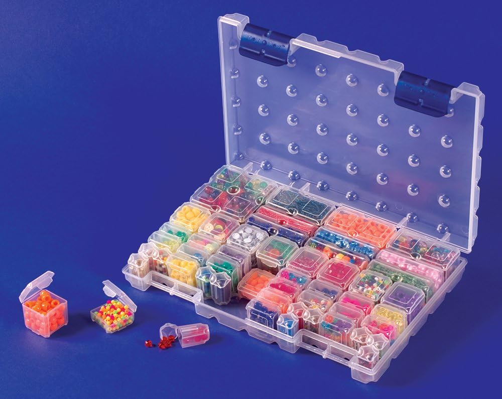 Cottage Mills DotBox Medium Set 53 pcs from 52 Storage Boxes in a Carrying Case. It’s the Ultimate Small Item Storage System. Perfect for Bead, Jewelry, Craft and Small Part Storage.