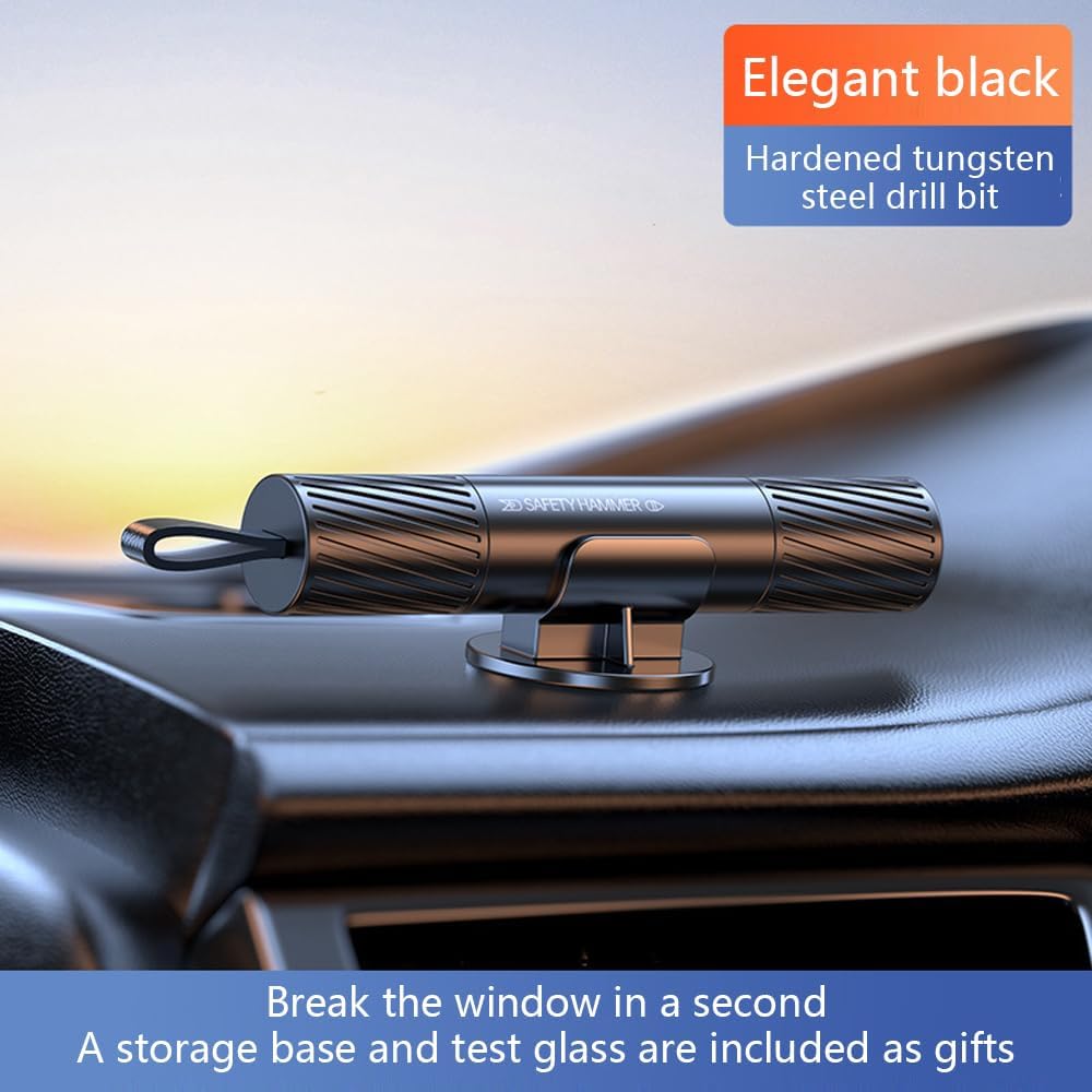 The Original Compact Emergency Keychain Car Escape Tool, Seatbelt Cutter and Window Breaker, Pack of 2