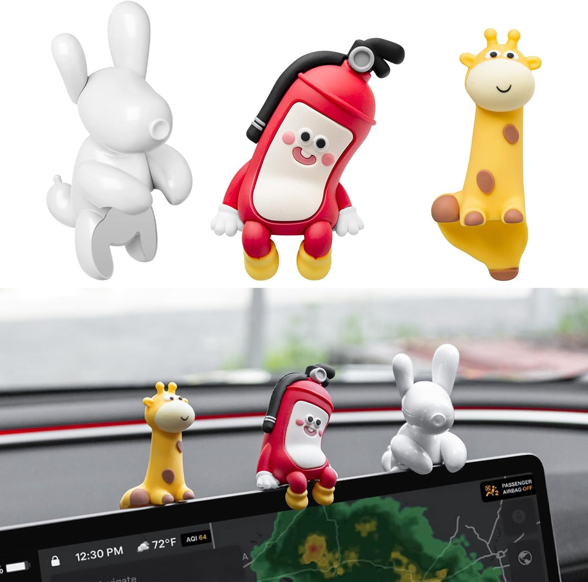 for Tesla Model Y 2026 Dog Mode Mini Screen Decoration Ornament